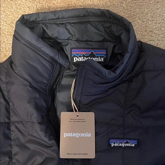 Patagonia Men's light Gust jacket -Black  NEW with tags. Authentic Patagonia NEW - Picture 10 of 15